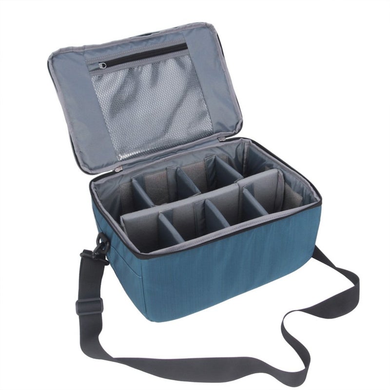Koolertron Dslr Camera Insert Bag Purse Universal Liner Lens Pouch Partition Protective Cover Waterproof Sleeve for Cannon/Nikon/Sony (Blue) - Image 1
